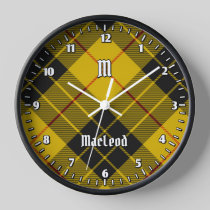 Clan Macleod of Lewis Tartan Clock