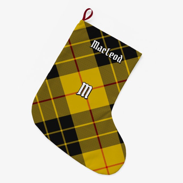 Clan Macleod of Lewis Tartan Large Christmas Stocking (Front (Hanging))
