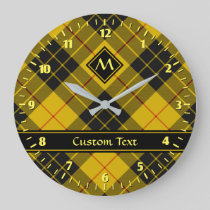 Clan Macleod of Lewis Tartan Large Clock