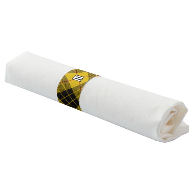 Clan Macleod of Lewis Tartan Napkin Bands (Angled)