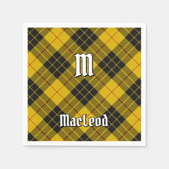Clan Macleod of Lewis Tartan Napkins (Front)