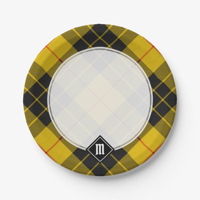 Clan Macleod of Lewis Tartan Paper Plates (Front)
