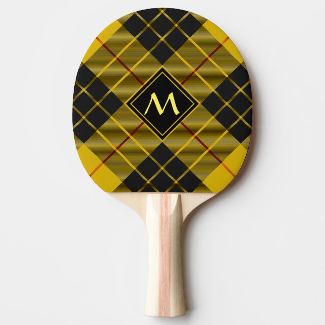 Clan Macleod of Lewis Tartan Ping Pong Paddle (Front)