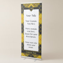 Clan Macleod of Lewis Tartan Retractable Banner