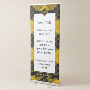 Clan Macleod of Lewis Tartan Retractable Banner