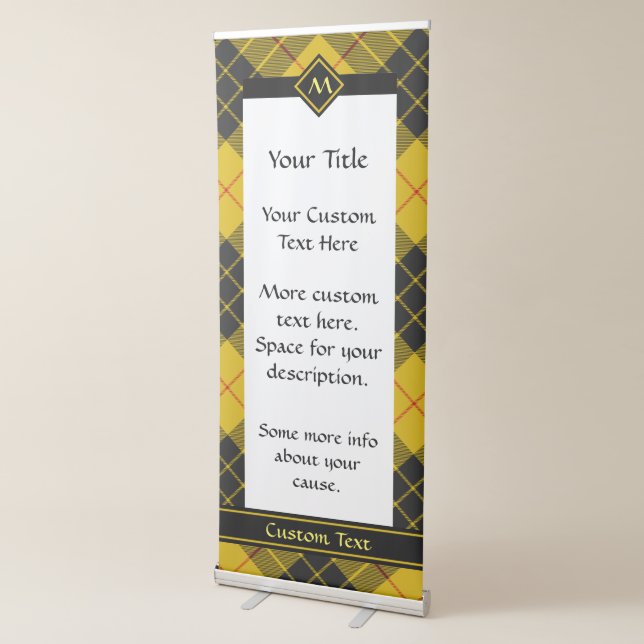 Clan Macleod of Lewis Tartan Retractable Banner (3/4)