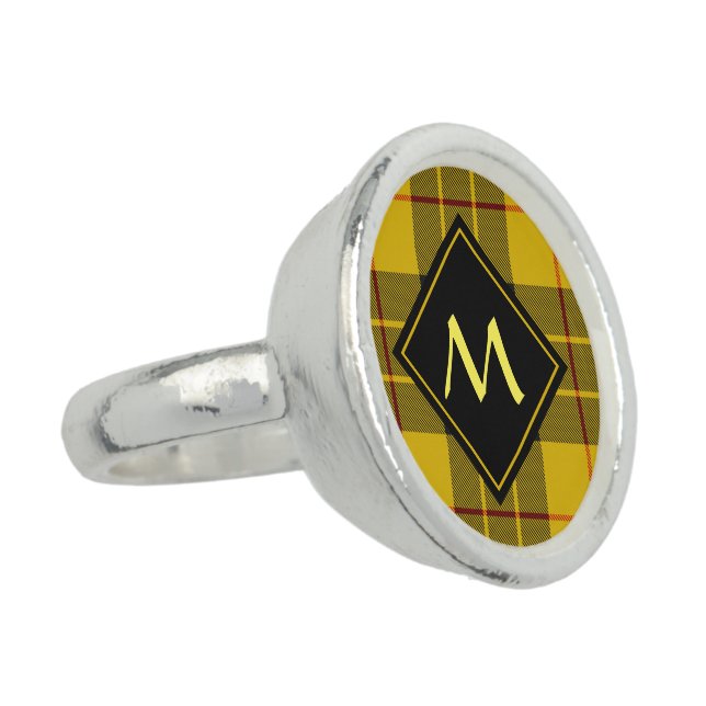 Clan Macleod of Lewis Tartan Ring (Side)