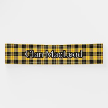 Clan Macleod Of Lewis Tartan Scottish Festival Banner by OldScottishMountain at Zazzle