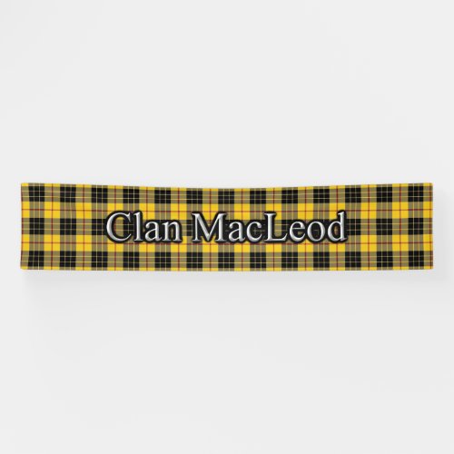 Clan MacLeod of Lewis Tartan Scottish Festival Banner