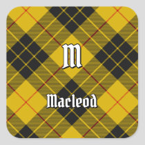 Clan Macleod of Lewis Tartan Square Sticker