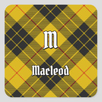 Clan Macleod of Lewis Tartan Square Sticker