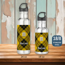 Clan Macleod of Lewis Tartan Stainless Steel Water Bottle