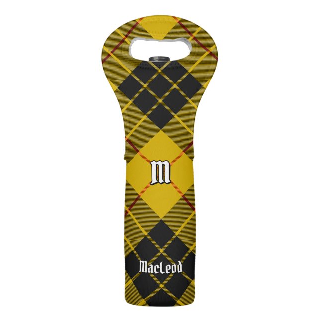 Clan Macleod of Lewis Tartan Wine Bag (Front)