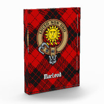 Clan MacLeod of Raasay Crest Acrylic Award