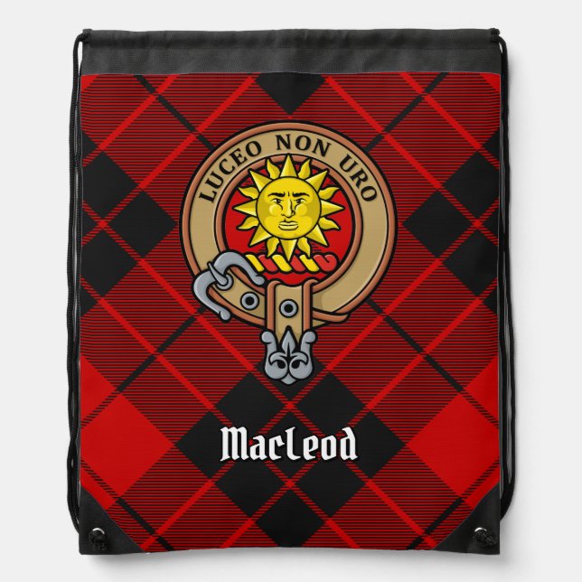 Clan MacLeod of Raasay Crest Drawstring Bag (Front)