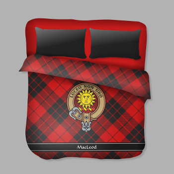Clan Macleod Of Raasay Crest Duvet Cover by shortmyths at Zazzle