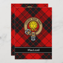Clan MacLeod of Raasay Crest Invitation