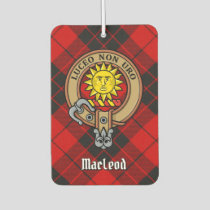 Clan MacLeod of Raasay Crest over Tartan Air Freshener
