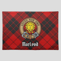 Clan MacLeod of Raasay Crest over Tartan Cloth Placemat