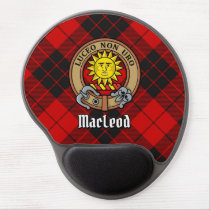 Clan MacLeod of Raasay Crest over Tartan Gel Mouse Pad