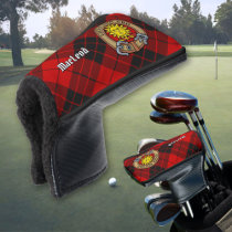 Clan MacLeod of Raasay Crest over Tartan Golf Head Cover