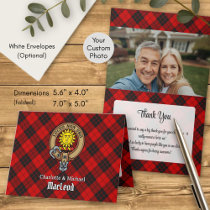 Clan MacLeod of Raasay Crest over Tartan Invitation