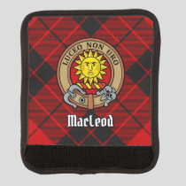 Clan MacLeod of Raasay Crest over Tartan Luggage Handle Wrap
