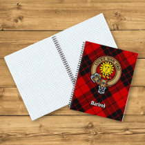 Clan MacLeod of Raasay Crest over Tartan Notebook