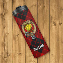 Clan MacLeod of Raasay Crest over Tartan Thermal Tumbler