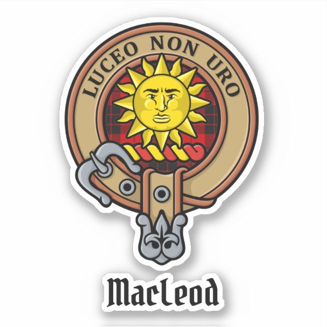 Clan MacLeod of Raasay Crest Sticker (Front)