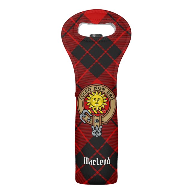 Clan MacLeod of Raasay Crest Wine Bag (Front)