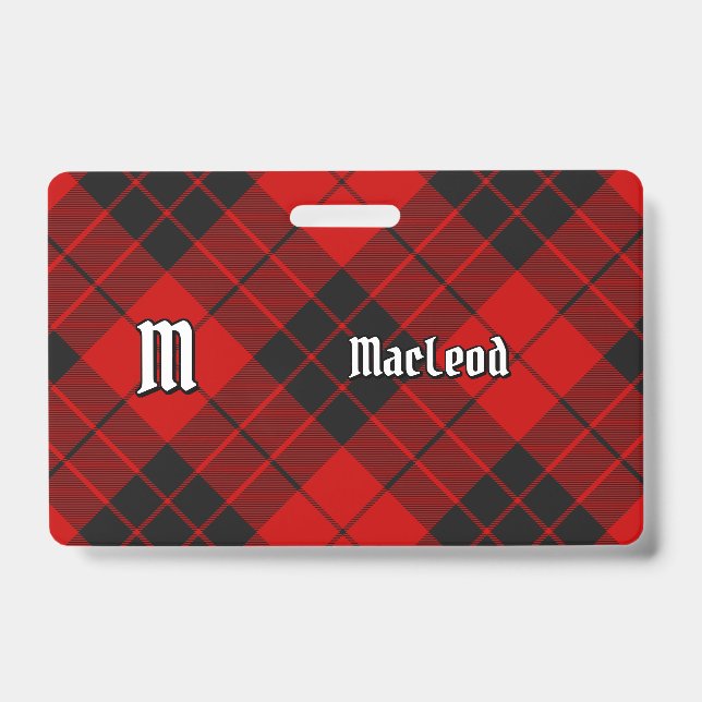 Clan Macleod of Raasay Tartan Badge (Front)