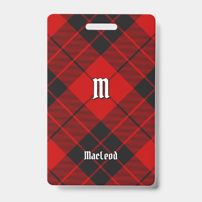 Clan Macleod of Raasay Tartan Badge (Front)