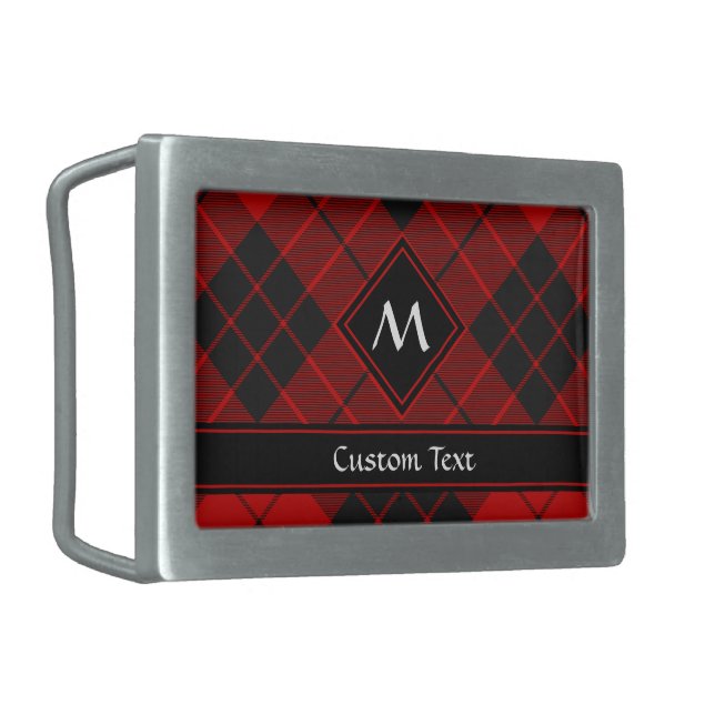 Clan Macleod of Raasay Tartan Belt Buckle (Front Left)