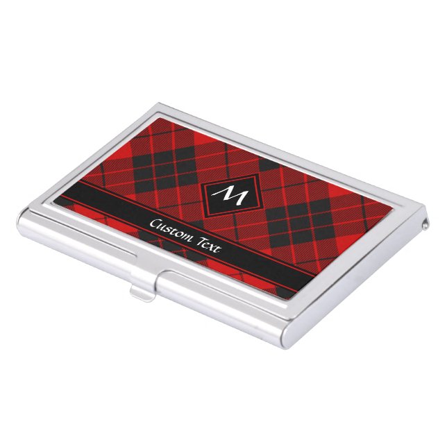 Clan Macleod of Raasay Tartan Business Card Case (Front)