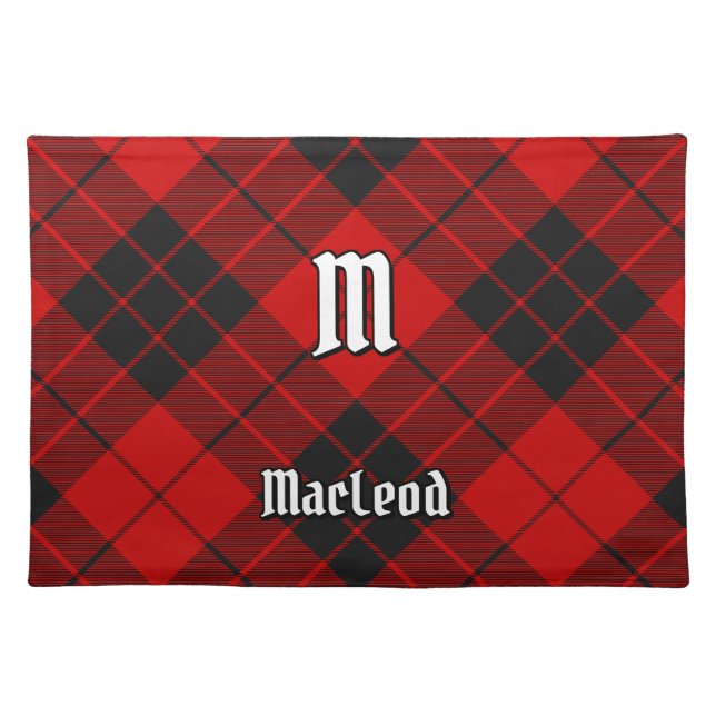Clan MacLeod of Raasay Tartan Cloth Placemat (Front)