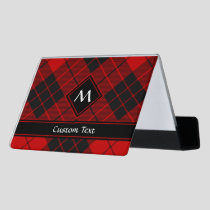 Clan Macleod of Raasay Tartan Desk Business Card Holder