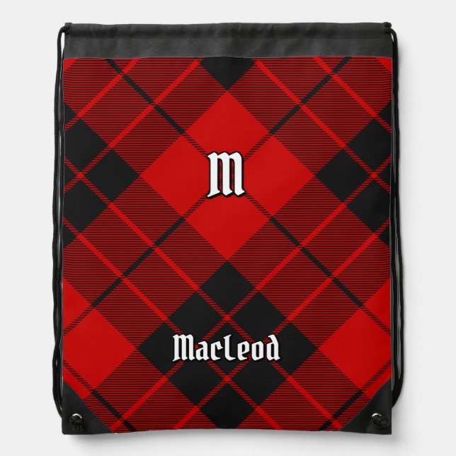 Clan Macleod of Raasay Tartan Drawstring Bag (Front)