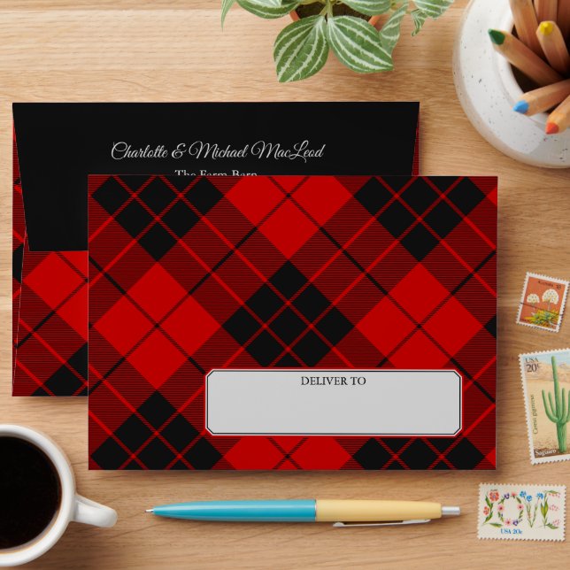 Clan Macleod of Raasay Tartan Envelope (Desk)