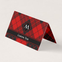 Clan Macleod of Raasay Tartan Horizontal Folded  Business Card