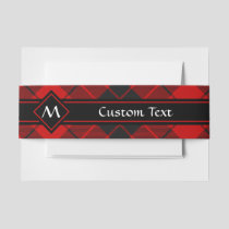 Clan Macleod of Raasay Tartan Invitation Belly Band