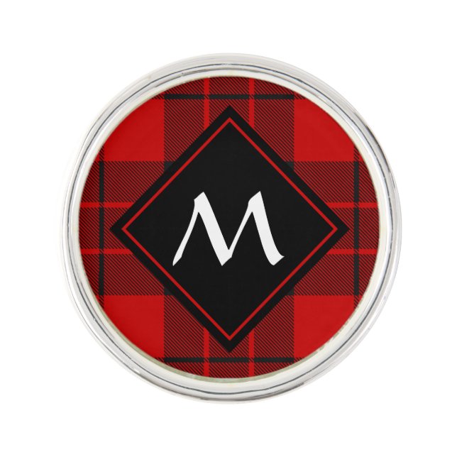 Clan Macleod of Raasay Tartan Lapel Pin (Front)