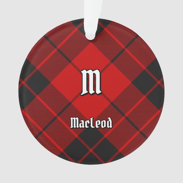 Clan Macleod of Raasay Tartan Ornament (Front)