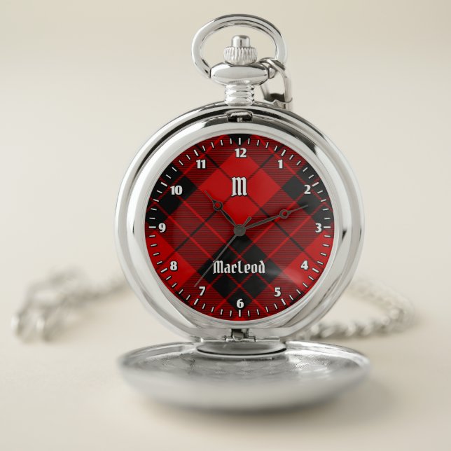 Clan Macleod of Raasay Tartan Pocket Watch (Inside)