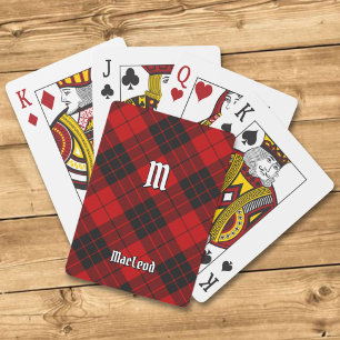Clan Macleod of Raasay Tartan Poker Cards