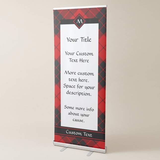 Clan Macleod of Raasay Tartan Retractable Banner (3/4)