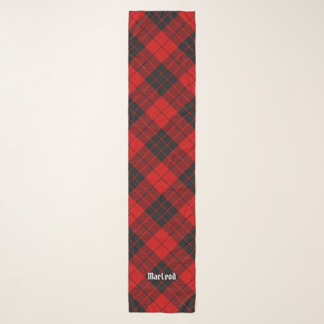 Clan Macleod of Raasay Tartan Scarf (Front)