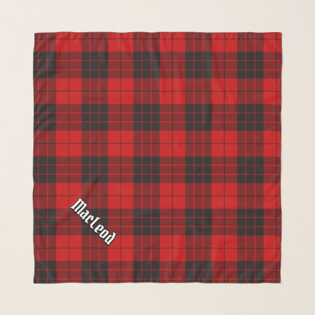 Clan Macleod of Raasay Tartan Scarf (Front (Horizontal))