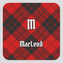 Clan Macleod of Raasay Tartan Square Sticker