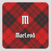 Clan Macleod of Raasay Tartan Square Sticker